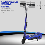 HOMCOM Folding Kids Electric Scooter with Adjustable Height & PU Wheels – Battery Powered, Ages 7-14