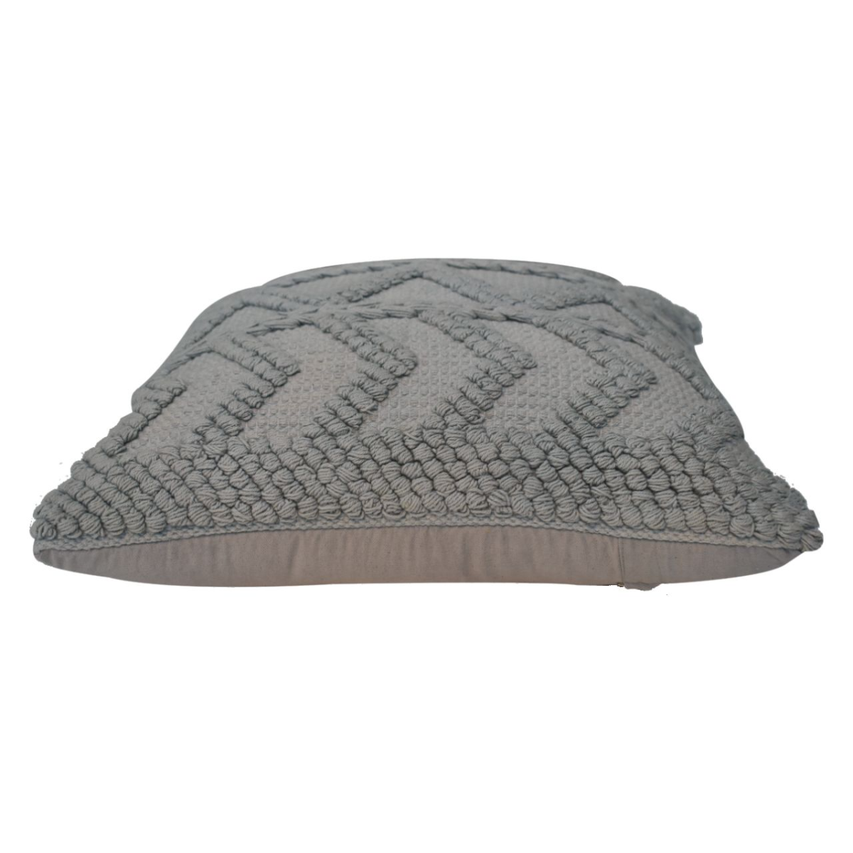 Artisan Furniture Alda Zig-Zag Cushions, Set of 2 – Plump Scatter Cushions for Sofa & Bedroom, Grey