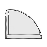 HOMCOM Baby Bike Trailer Cover – Waterproof Transparent Bicycle Trailer Storage Cover, Foldable, Clear