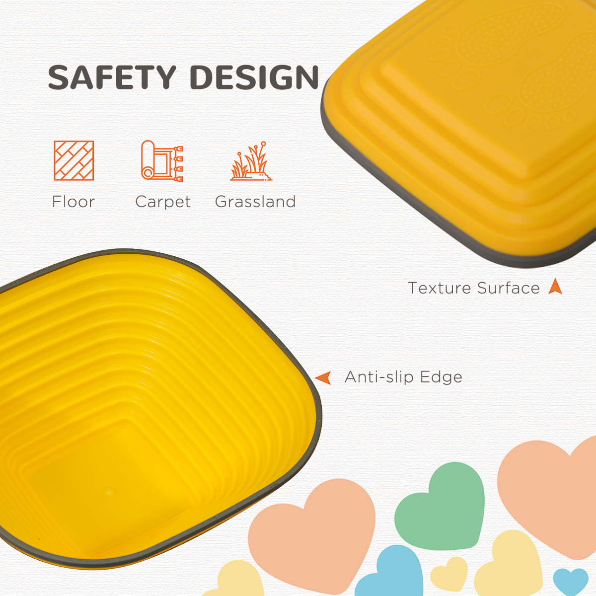 AIYAPLAY 6 Piece Balance Stepping Stones for Kids – Indoor Outdoor Sensory Play Toy Gift, Multi-coloured