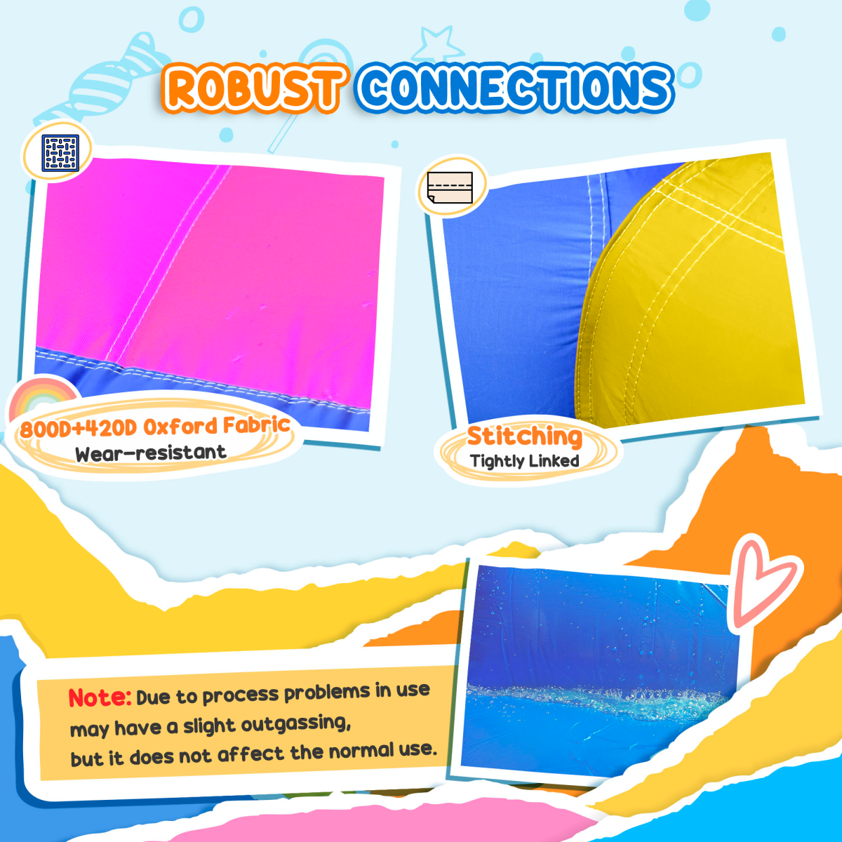 Outsunny 5 in 1 Bouncy Castle with Slide, Pool, Trampoline, Climbing Wall & Blower – Kids Ages 3-8