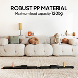 SPORTNOW Push Up Boards Set of 2 with Glide Rail – Portable Home Gym Press Up Boards, Black
