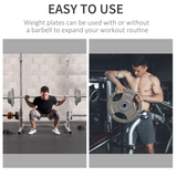 Olympic Weight Plates Set of 2 x 10kg with 2" Centre Hole & Tri-Grip – Steel Barbell Plates for Home Gym
