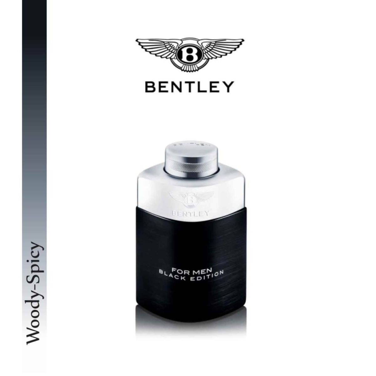 Bentley for Men Black Edition Eau de Parfum Spray 100ml – Amber & Oriental, Spicy Fragrance for Men