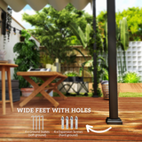 Outsunny 2 x 3m Wall Mounted Pergola with Retractable Sliding Canopy – UV-Protective Roof, Khaki