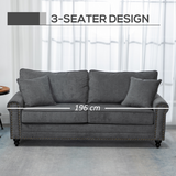 Loveseat in a studio apartment setting