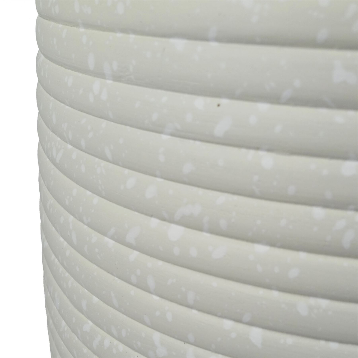 46cm x 40cm Mikos Extra Large Ridged Composite Planter – Stone Colour