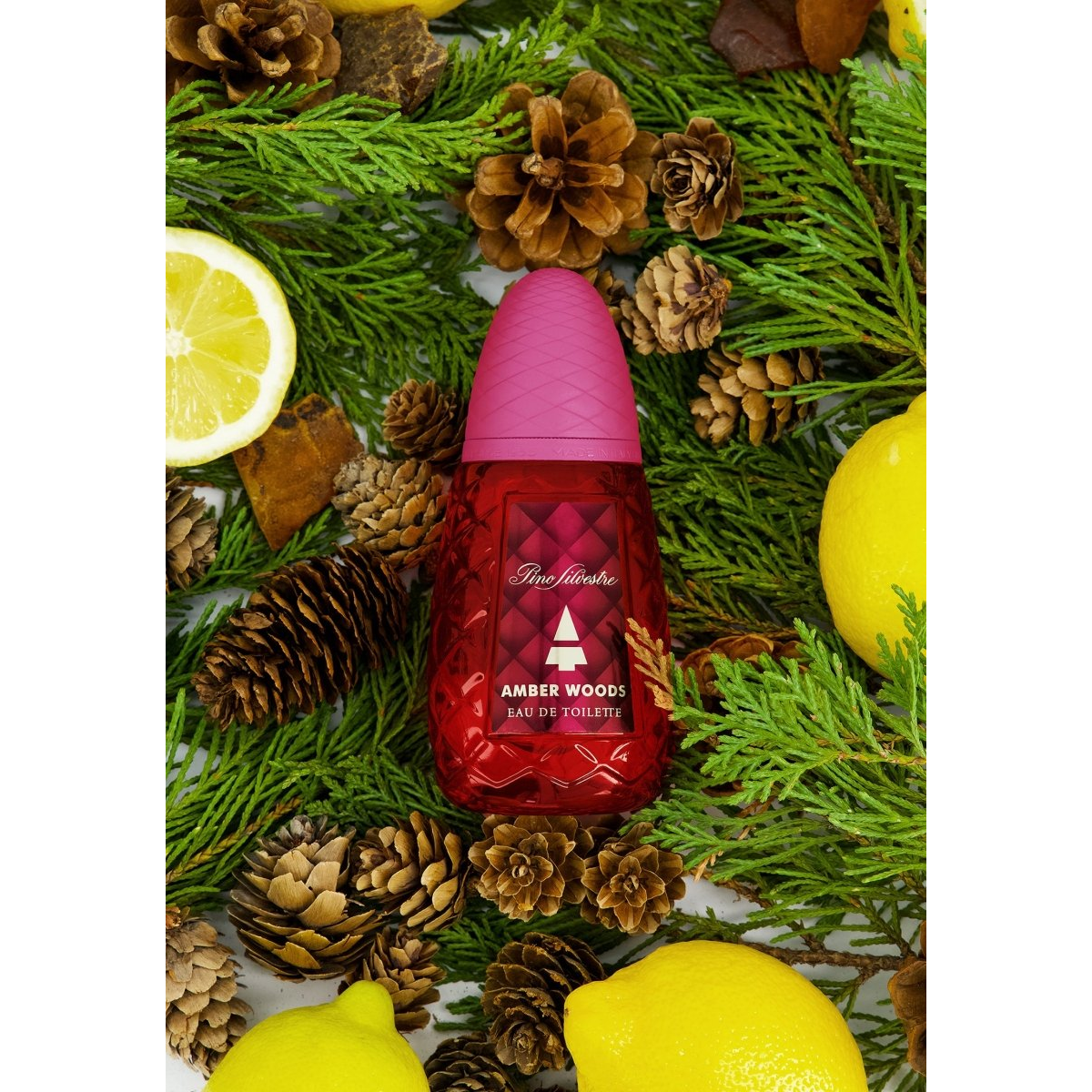 Pino Silvestre Amber Woods Eau de Toilette Spray 125ml – Amber & Oriental, Fresh & Citrus Fragrance for Men