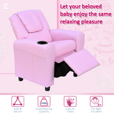 HOMCOM Kids Recliner Armchair with Footrest – Child-Size Mini Gaming Sofa for TV, Games & Reading