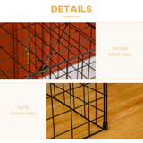 HOMCOM Extendable Fireguard Screen – Sturdy Fire Safety Guard for Children and Pets, Black