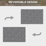 Outsunny Reversible Outdoor Straw Rug, 121 x 182cm