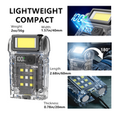 USB Rechargeable LED Flashlight with 7 Lighting Modes – Magnetic Mini Torch for Camping, Hiking & Emergency Use