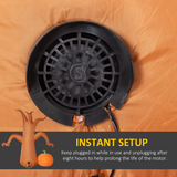 Outsunny 240cm Inflatable Halloween Ghost Tree with Pumpkins, Ghosts and Tombstone – LED Decoration, Orange