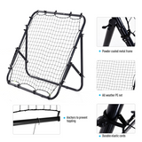 HOMCOM Football Rebounder Net with Adjustable Angle & Steel Frame – Training Aid for Kids & Adults