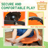 Kids Sensory Spinning Chair with Non-Slip Base – Swivel Seat for Balance & Coordination, Ages 3–6, Orange