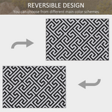 Outsunny Reversible Outdoor Straw Rug, 121 x 182cm