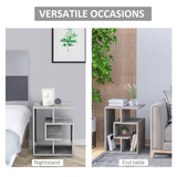 3-Tier Cube Side Table with Open Storage Shelves – Bedside Table for Books & Décor
