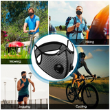 Reusable Half Face Mask with Activated Carbon Filters – Cycling & Outdoor Sports Face Cover, Grey