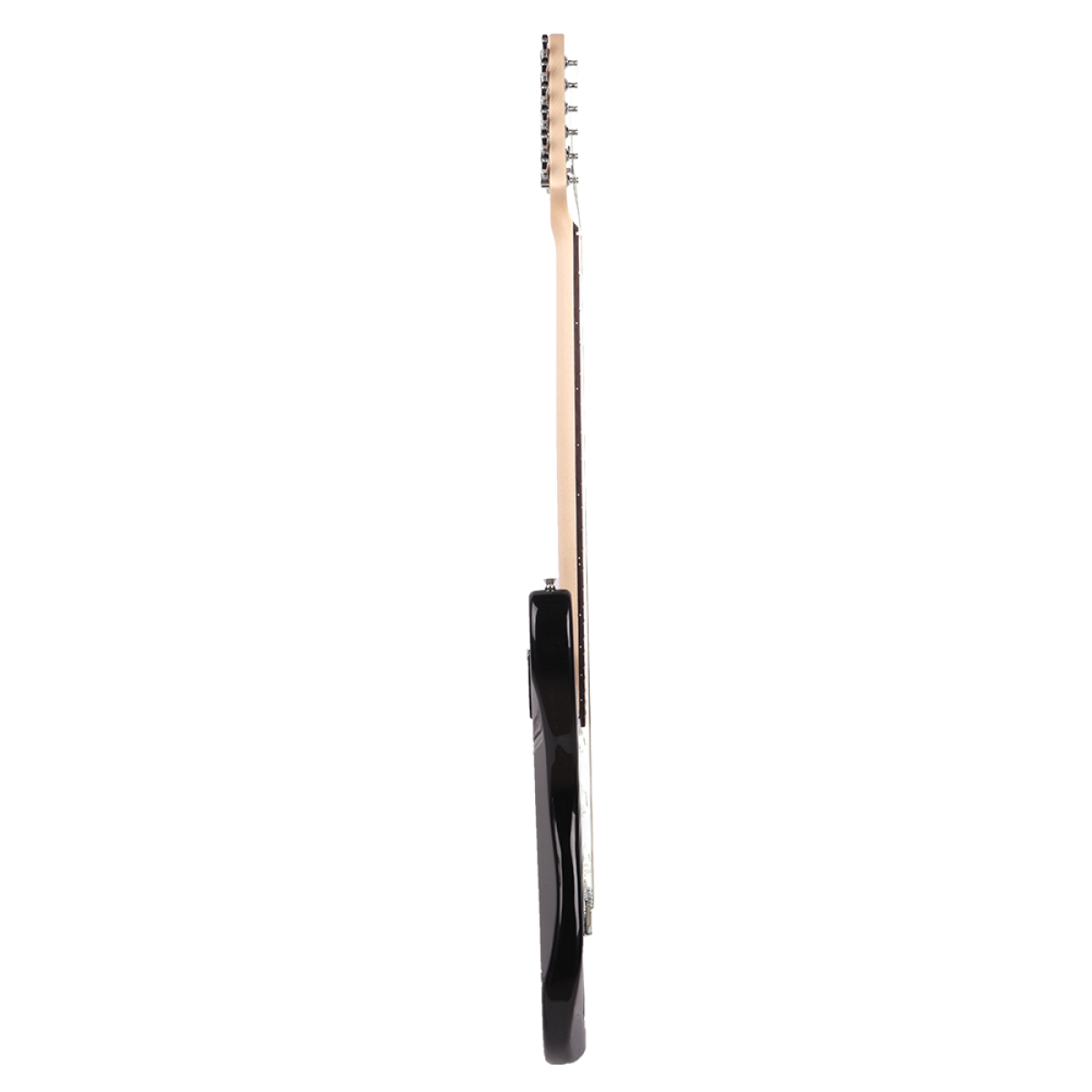 Glarry GST Electric Guitar with Rosewood Fingerboard, Tremolo Bar & Accessories – 22 Frets, Black & White