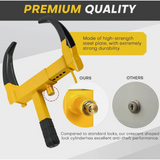 Heavy Duty Wheel Clamp Lock for Caravans, Trailers, Cars and Vans, Adjustable with 2 Keys