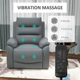 HOMCOM Power Lift Recliner Armchair with Electric Recline & Handset – Riser Chair, Grey
