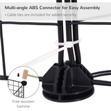 Pawhut 12-Panel Metal Wire Pet Playpen with Non-Slip Connectors – DIY Small Animal Fence, Black