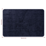 Vinsani Ultra-Soft Microfibre Bath Mat, 50 x 80 cm – Dense, Fluffy Bathroom Mat, Navy