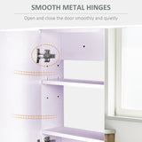 Wall-Mounted Bathroom Mirror Cabinet with Double Doors & Adjustable Shelf – Modern Dual-Purpose Storage Unit