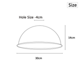 Black & White Dome Easy Fit Pendant Shade