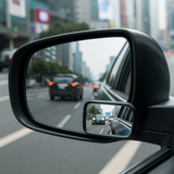Adjustable Blind Spot Mirrors, Set of 2 – Stick-On Concave Car Mirrors, Black