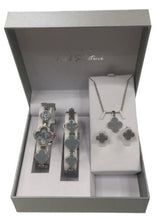 Paul Salatini Ladies Bling Watch Gift Set – Grey Dial, Silver Bracelet