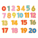 SOKA Wooden Number Board with Numbers 1–20 – Pre-Math Learning Toy for Kids