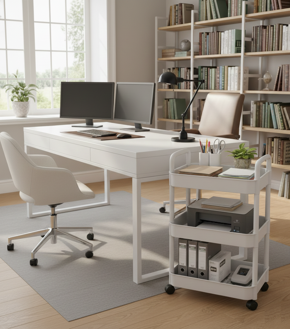 Avilo 3 Tier Multi-Purpose Rolling Trolley – Everyday Storage and Organisation