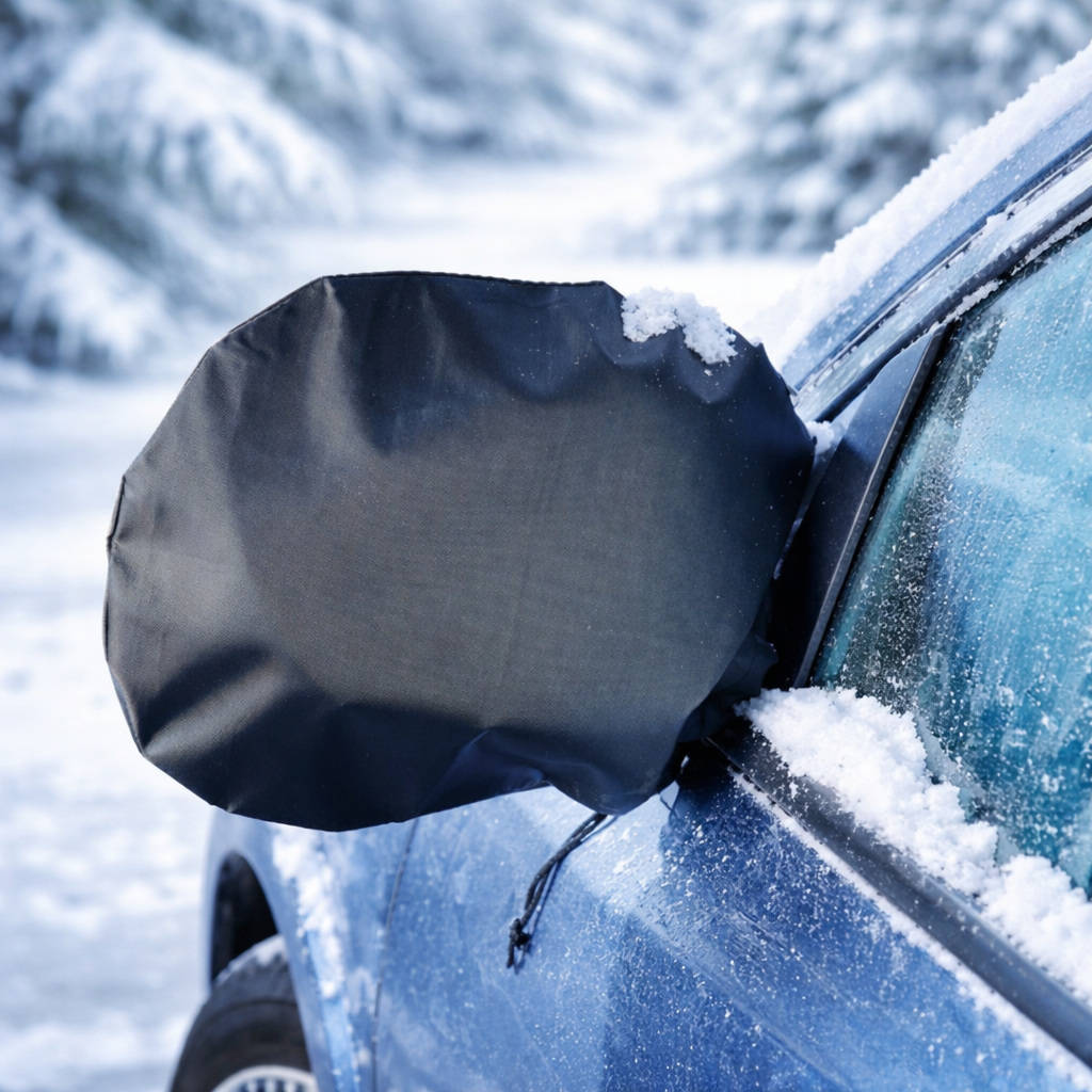 Avilo Set of 2 Car Wing Mirror Covers – Winter Ice, Snow & Frost Protection for Side Mirrors