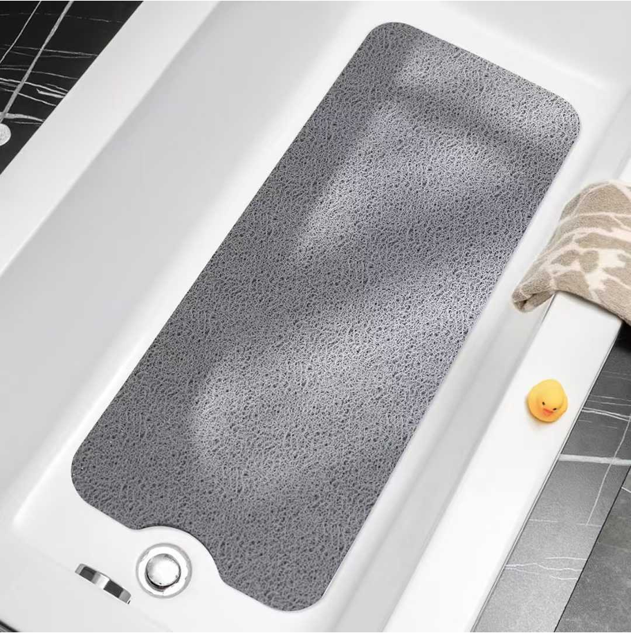 Textured Loofah Effect Bathtub Mat with Slip-Resistant Base – Exfoliating, Quick-Drying Shower Mat