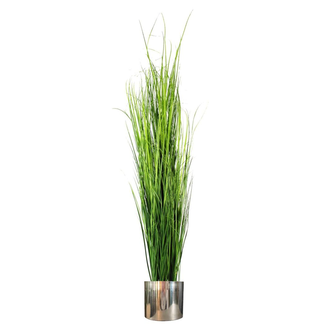 Polished Silver Metal Planter, 20 x 18cm