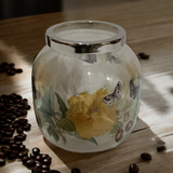 13cm Round Glass Flower Vase