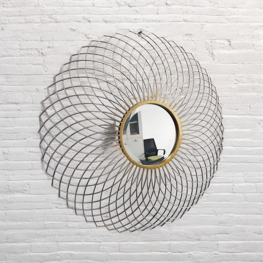 MSL 85cm Modern Wall Mirror, Handcrafted with a Contemporary Finish – Home Decor Mirror, Multi