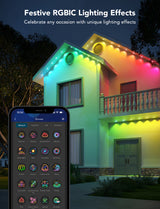 Govee RGBIC Permanent Outdoor Lights, 30m IP67 – Decorative Eaves, Fence & Corridor Lighting