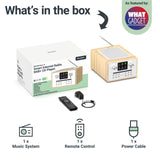 Majority Homerton 2 Music System with DAB+/FM Radio, CD Player, Bluetooth & Spotify Connect – Oak