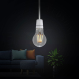 2 Pack A60 B22 Bayonet LED Filament Bulbs, 4W 450 Lumens – Dimmable Retro Glass Bulbs, Cool White 6000K