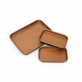Avilo Ceratitanware Non-Stick Carbon Steel Oven Trays, Set of 3 – 2 Small and 1 Large