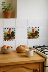 Avilo Rooster Tile Stickers, Set of 24 – Refresh Old Wall Tiles