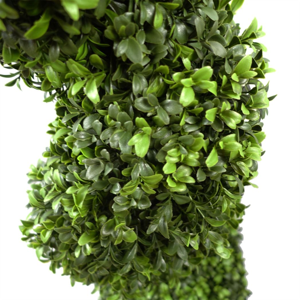 Botanik 120cm Spiral Buxus Artificial Topiary Tree – UV Resistant Outdoor Faux Plant with Weighted Pot