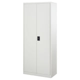 Vinsetto Lockable Metal Filing Cabinet with 2 Doors & 4 Adjustable Shelves – Tall 175cm Office Storage