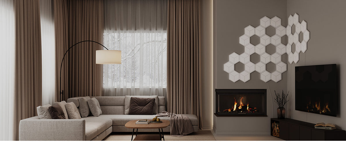 Govee Glide Hexagon Light Panels Ultra, 7 Pack with 129 LEDs Each, 3D Design & Razer Chroma RGB Sync
