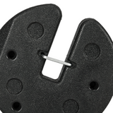 Outsunny Set of 4 Gazebo Weights with Reinforced Pins and Carry Belt, 12kg Total – Canopy Anchors, Black