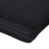 Outsunny Sun Lounger Cushion with Head Pillow and Side Ties – Indoor & Outdoor Reclining Relaxer Pad, Black