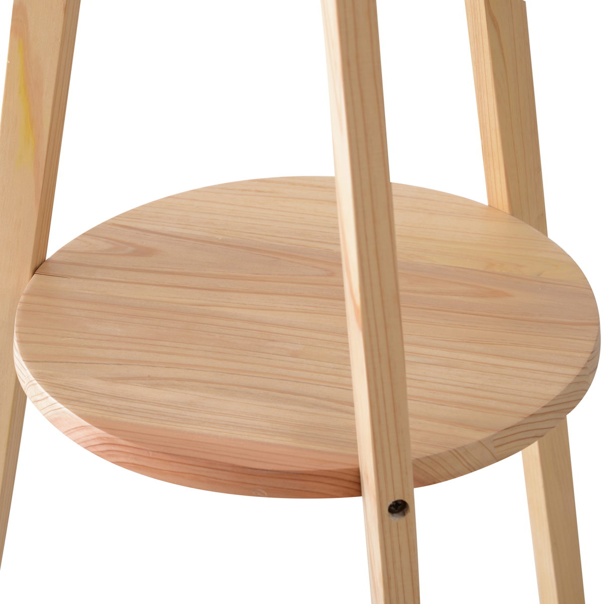 HOMCOM Wooden Tripod Floor Lamp with Cream Linen Shade, 154cm – Scandi-Style Lighting