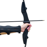 53-Inch Takedown Recurve Bow Set, 40lbs, with 6 Fibreglass Arrows & Target Faces – Archery Kit